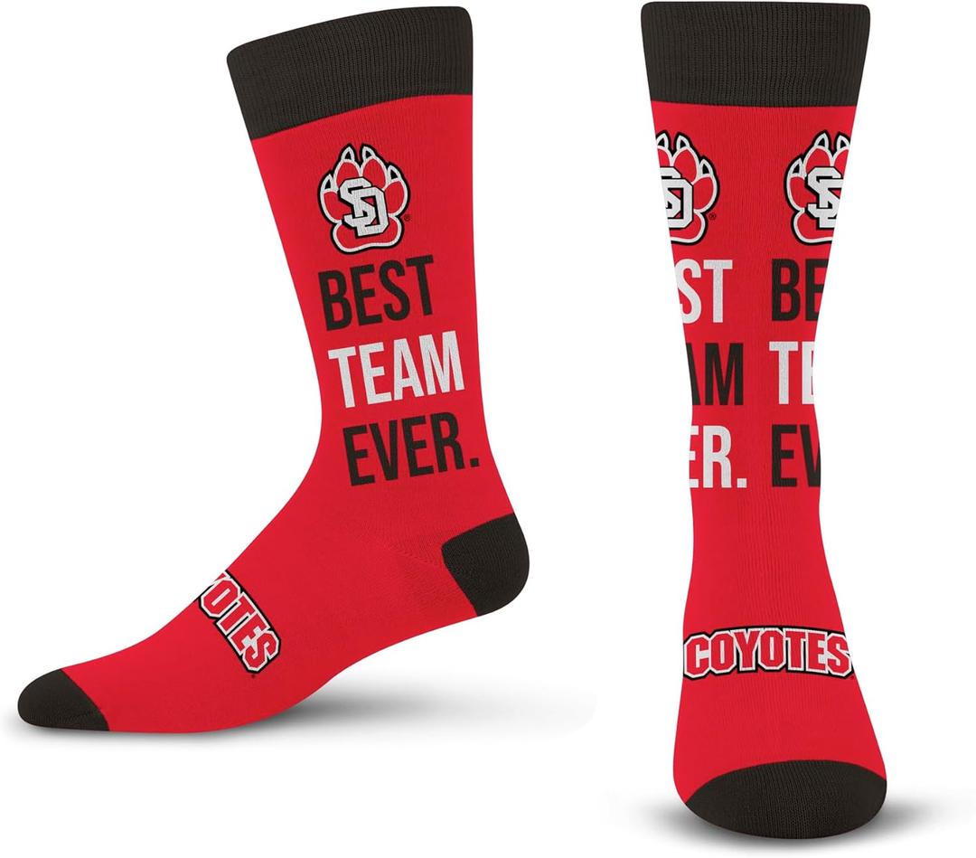 For Bare Feet NCAA Unisex Best Team Ever Crew Sock Ncaa (One Size)