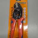 Wire Crimping Tool with Ratchet, Amliber Ratchet Wire Crimper Tool for Open Barrel Terminal Connectors, Electrical Crimping Tool for Deutsch DELPHI AMP Dupont TYCO Terminals, 24-14 AWG