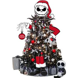 Large Christmas Tree Topper, Gothic Halloween Christmas Decor for Tree, Halloween Christmas Decorations
