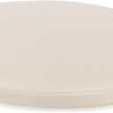 Sigmat PU Leather Round Chair Cushion Memory Foam Waterproof Round Stool Cushion for Kitchen Stool, Living Room Chiar, Office Chair, Car or Floor Pillow(14 Inch, Off White)