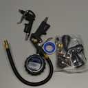 Hausse Heavy Duty Compressor Accessory Kit - Digital Tire Pressure Gauge with Inflator, Blow Gun and Hose Fittings, 1/4" NPT Air Tool Kit