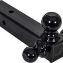 Black Tri-Ball Tubular Hitch Bar: Versatile Towing Companion