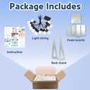 Marquee Letters Silver Birthday Decorations: Large 4 Feet Tall Light Up Letters for Party Decor Merry Me Baby Shower Big Foam Cardboard Letter Y (Sliver)