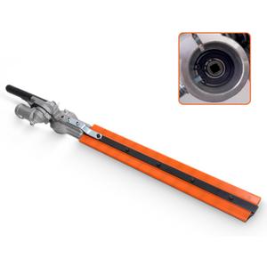 Hedge Trimmer Head, Double Blade Backpack Hedge Trimmer Head, 26mm Hedge Trimmer Blade Attachment Replacement Parts, 65 Manganese Steel Aluminum Alloy Hedge Head for Brush Cutters Garden Trimmers (square hole)