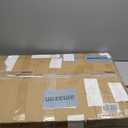 Lufeiya Small White Computer Desk with Fabric Drawers for Home Office Bedroom, 40 Inch Vanity Desk with Drawer Storage and Side Pouch, Study Writing Table, White