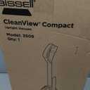 Bissell CleanView Compact Upright Vacuum, Fits in Dorm Rooms & Apartments, Lightweight with Powerful Suction and Removable Extension Wand, 3508
