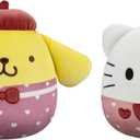Squishmallows Original Sanrio 8in Hello Kitty + 8in Pompompurin  Official Jazwares Valentine Plush 2-Pack