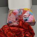 Jeowoqao Toddler Girls Dress up Costumes, Princess Dress Up Clothes for Little Girls, Kids Dress Up Pretend Play Set with Supergirl Princess Costumes Toy Gift for Girls Ages 3 4 5 6 Years