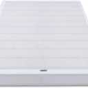 Amazon Basics Sturdy Smart Box Spring Bed Base, 5-Inch Height Mattress Foundation, Strong Support for All Mattress Types, Tool-Free Easy Assembly, Twin, 74" x 38" x 5", White