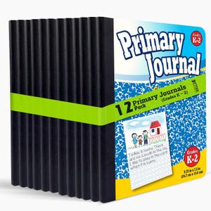 Better Office Products Primary Journal, Hardcover, Primary Composition Book Notebook - Grades K-2, 100 Sheet, One Subject, primary composition notebook with picture space