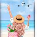Travel Luggage Cover Suitcase Protector Fits 18-32 Inch Wheel Covers PatternedTravel Related Items Flower Luggage Protector Elastic M (M(22-24in))