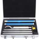 8 Pcs Wood Turning Tool Set, Tungsten Carbide Inserts, Adjustable Length Handle, 4 Types of Tools, Easy Storage Box, for Woodworking and Woodturning