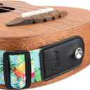BestSounds Pineapple Ukulele Strap & Hawaiian Style Shoulder Strap Suitable for Soprano Concert Tenor Baritone String Instruments (Pineapple) (Green)