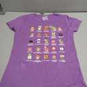 Nintendo girls Super Mario Pixel Cast Graphic Tee T-Shirt  (Purple, XL)