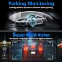 4K Dual Channel Dash Cam Front and Rear, Free 64GB Card Included, 5.8GHz WiFi Dash Camera for Cars, Built-in GPS, G-Sensor, 170Wide Angle, 3" IPS Screen, 24H Parking Mode, Support 512GB Max