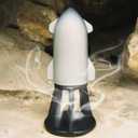 Cyberpunk Starship Incense Burner Holder with Airflow Smoke Effect  Fidget-Friendly Rocket Aromatherapy Decor for Mindfulness, Relaxation, Yoga, Meditation