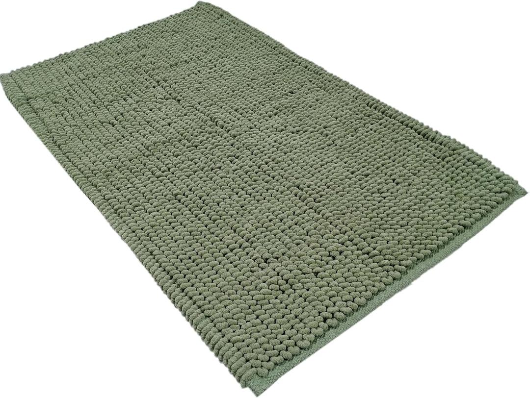 Bath Mat Plain Super Soft Deep Pile Heavy Weight Micro Bobble Bathmat Bathroom Shower Mat, 24 x 45", Sage Green