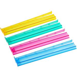 Mahjong All-in-One Tile Rack & Pusher, Clear Acrylic Mahjong Rack and Pusher Combo, Modern American Mahjong Tile Racks, Set of 4, Multi Color