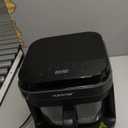 Nutrichef 5.8 Quart Air Fryer | 8-1 Preset Cook Modes | Transparent Fry Bowl for Best Cooking Results | Cook Shrimp, Steak, Fries, Wings, Chicken & More | Precise Temperature Control & Time | Grey