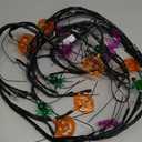 HiPiiy Halloween String Lights Battery Operated, Bat Ghost Spider Pumpkin Lights, Indoor Decorations for Cute Party Decor（3 Elements）