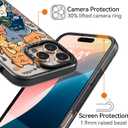 Compatible for iPhone 16 Pro case Cute - Durable Shockproof 6.6 ft Drop Impact Phone Case - Black Funny Cats Party Design for iPhone 16 Pro 6.3"