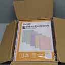 SUNEE Spiral Notebooks, 1-Subject, 20 Pack, College Ruled Paper, 8" x 10-1/2", 70 Sheets per Notebook,3-Hole Punched Paper, Pink,Purple, Blue, Green, Yellow Spiral Lined Notebooks for School,Work