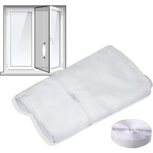Aozzy 158inch Dual Hose Inverter Portable Air Conditioner Casement Window Seal Kit Fit for Midea Duo/Whynter/Danby Etc 14000 BTU Portable AC Window Vent Kit