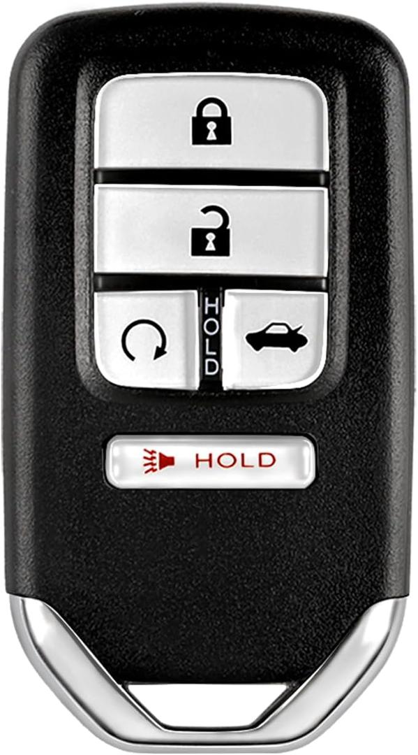 ABUDU fit for 2018-2022 Honda 10th Gen Accord Smart Key Remote Key Fob 433MHz 4A Chip 4 +1 Buttons FCC ID: CWTWB1G0090