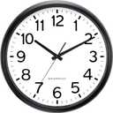 Caysie 16 Inch Sealed Large Outdoor Clock Waterproof, Silent Battery Operated Weatherproof Wall Clocks for Pool Patio Outside Home (Black)