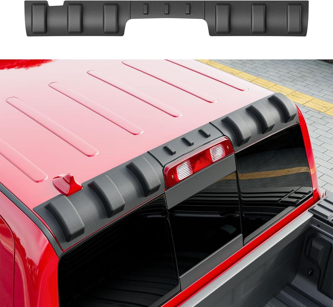 Rear Roof Protector Compatible with 2009-2018 Dodge Ram 1500 Rear Roof Spoiler Replacement for 2009 2010 2011 2012 2013 2014 2015 2016 2017 2018 Dodge Ram 1500 Accessories