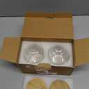 2 Pack Glass Qtip Holder Dispenser Set - Apothecary Jars with Lids - Vanity Makeup Organizer and Bathroom Canister Storage Organizer for Cotton Ball, Swab, Round Pads,Floss