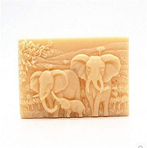 Silicone Mold Elephants, Elephant Family Craft Art Silicone Soap Mold, Craft molds DIY Handmade Soap Mold - The Best DIY Handmade Gifts