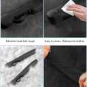 Leather Car Seat Gap Filler Universal for Car Truck SUV to Block The Gap Between Seat and Console Stop Things from Dropping 2 Sets Black