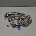 KAIYING Chrome High Pressure Handheld Shower Head with ON/OFF Pause Switch, 3 Spray Modes Shower Wand with Shut Off Button, Removable Camper Shower Head with Hose and Adjustable Angle Bracket