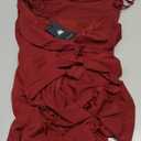 Women's Summer Satin Strapless Tube Top Maxi Dress Elegant Silk Backless Halter Neck Formal Party Dresses Wedding Guest (Burgundy, XS)