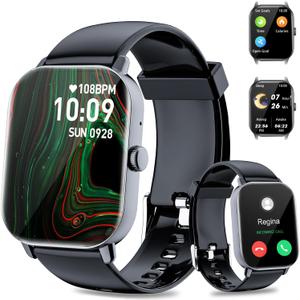 1.91" Smart Watch for Men,Smart Watches for Women,Fitness Tracker with Message Call Function,120+ Sport Modes, IP68 Waterproof,24 Hours Heart Rate/Sleep Monitor,for Android/iOS