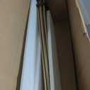 Double Curtain Rods 144-164 Inches, Warm Gold Window Rod, Adjustable With Round Finials, 1-Inch Front and 5/8 Inch Back Telescoping Drapery Rod