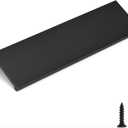 goldenwarm 10 Pack Black Finger Edge Pulls Drawer Finger Pulls Matte Black Kitchen Hardware Handles Bedroom Dresser Drawers,5in Hole Center