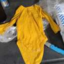 Newborn Baby Boy Girl Clothes Bodysuit Ribbed Knitted Long Sleeve Romper Infant Toddler Kids One Piece Outfits, 12M