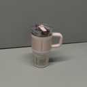 STANLEY Quencher ProTour Flip Straw Tumbler with Leakproof Lid | Built-In Straw & Handle | Cupholder Compatible for Travel | Insulated Stainless Steel Cup | BPA-Free (20 Ounces, Rose Quartz Fade)