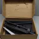 Projector Stand Tripod Adjustable, Laptop Height from 23.5 to 46.5 inches with Gooseneck Phone Holder, Floor for Office, Home, Stage, Studio, DJ Racks Holder Mount, 23.5inch-46.5inch (Black)