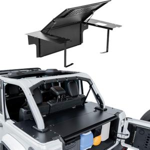 JOYTUTUS Trunk Security Deck Enclosure for 2018-2023 Wrangler JL 4-Door | Molle Panel | No-Drill Theft-Proof Storage Cover, Does Not Fit Trunk-Mounted Factory Subwoofer