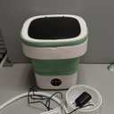 Portable Washing Machine, 12L Upgraded Mini Washing Machine With Spin Basket, Foldable Washer Cleaning for Underwear, Baby Clothes Socks and Small Items, Small Washer for Apartments, Dorm,RV (Green)