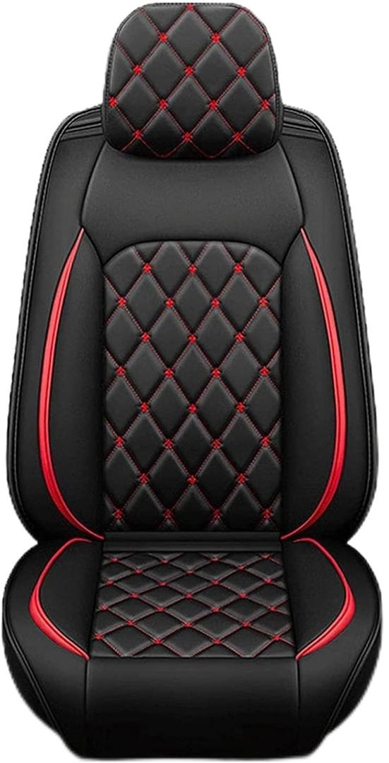 Car Seat Cover Leather Full Set for Toyota Fortuner 2015–2018/CHR C-HR 2016–2023, Universal Non-Slip Waterproof Durable Vehicle Seat Covers (Color : B)