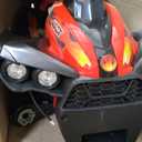 Kid Trax 12V ATV Ride On - Electric ATV, 2 Speed, Ride On Toys, Led Headlights, Quad Four Wheelers, Forward and Reverse, Kids Car Ride On, Indoor/Outdoor Toys, Max Weight 77 lb, Ages 3-8, FIRE RED, 38 inches x 24 inches x 28 inches