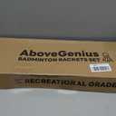 Lightweight Badminton Set, 4/6 Rackets with 6 Nylon Birdies, Large