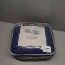 Bare Home Weighted Blanket King Size 30lb (80" x 87") for Adults - All-Natural 100% Cotton - Premium Heavy Blanket Nontoxic Glass Beads (Dark Blue, 80"x87")