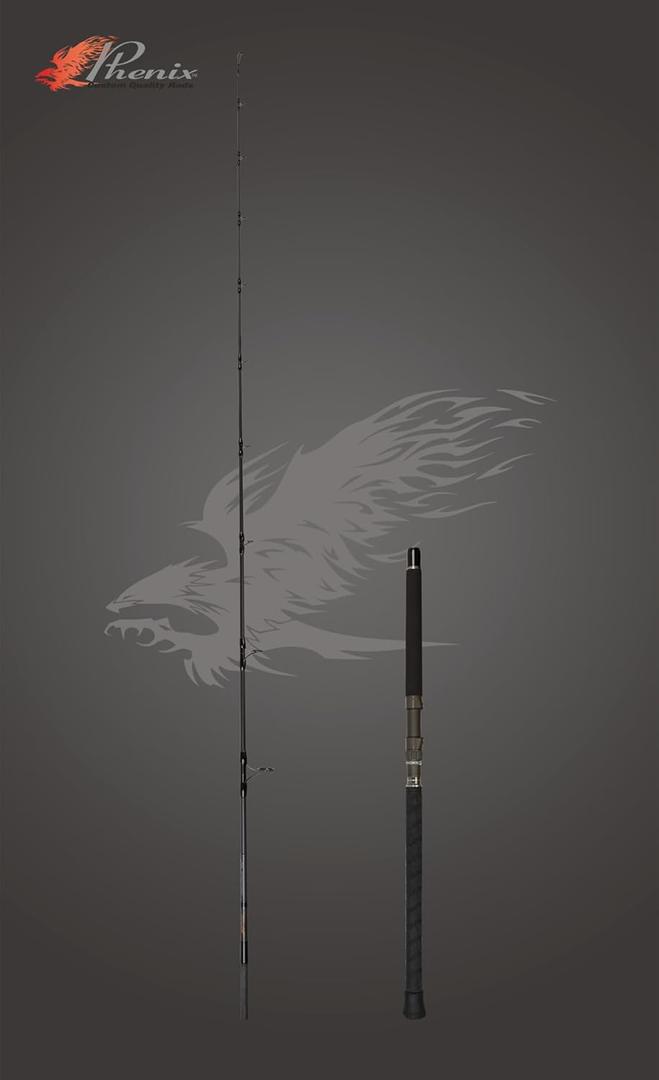 Phenix Rods Black Diamond Spinning / 9' / 1 PC / 10-30 LB LINE Rating/Fast Taper Action/Fuji ALCONITE Guides/Fuji DPS Reel SEAT/HYPALON & X-WRAP Handle