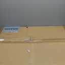 KINGWONG 24 Inch Bathroom Sink Wall Mounted or Platform Mounted Installation Over Above Counter Top White Porcelain Rectangular Vessel Sink with Overflow Hole 24 x 16 Bath Basin Vanity