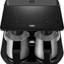Beko Automatic Turkish Coffee Maker | 6-Cup Turkish Greek Coffee Machine with Anti-Spill Sensor, Fast Brewing, UL Certified, Matte Black, 120V, Induction, Water tank, sensor cook technology